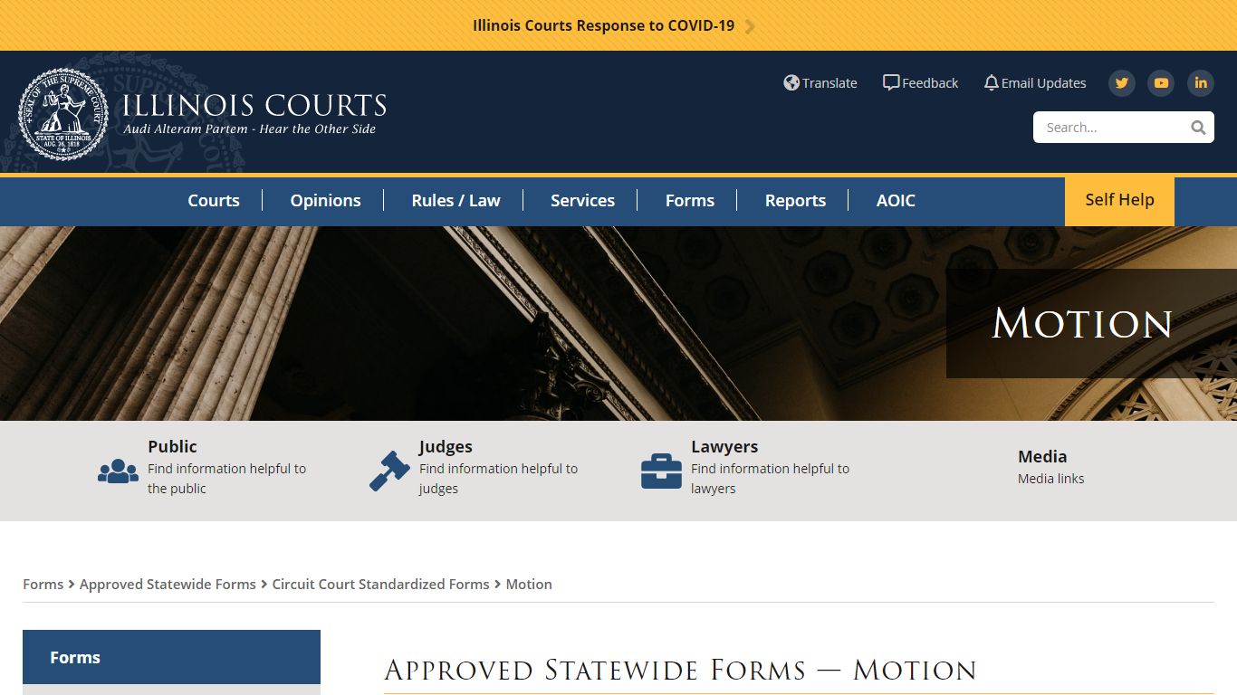 Motion Forms | Office of the Illinois Courts